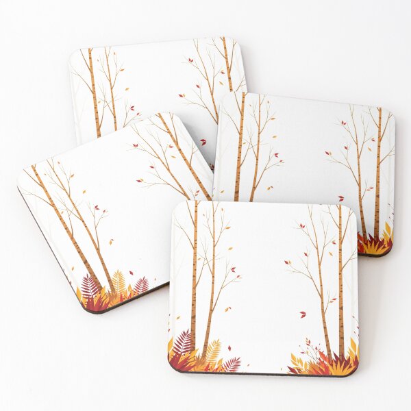 Item preview, Golden Harvest Birch Forest Art designed and sold by TheDenimArt.
