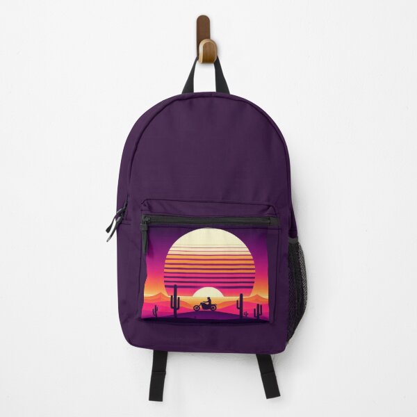 Item preview, Desert Sunset Rider – Retro Vaporwave Art designed and sold by Dogandesighn.