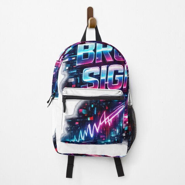 Item preview, BROKEN SIGNAL Cyberpunk Glitch Sticker | Futuristic Neon Streetwear Aesthetic Design designed and sold by Kannada Ink Studio.