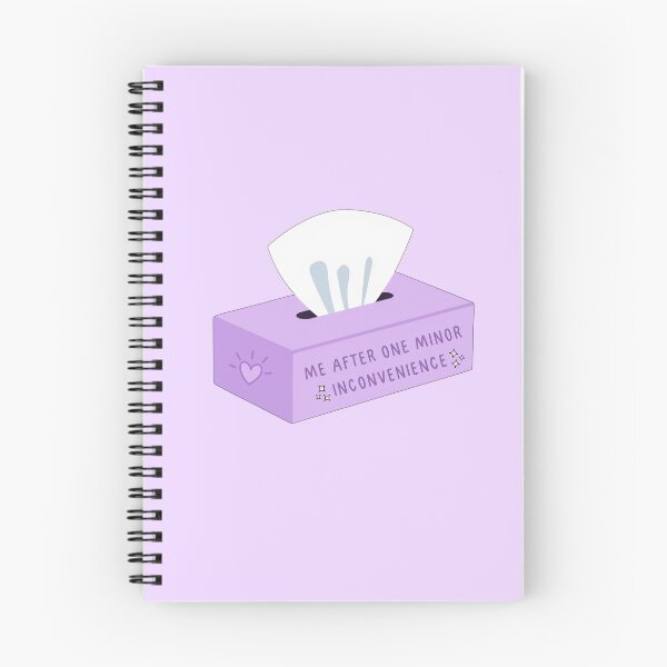 Item preview, Me after one minor incovenience purple tissue box  designed and sold by HuesMeows.