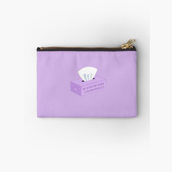 Item preview, Me after one minor incovenience purple tissue box  designed and sold by HuesMeows.