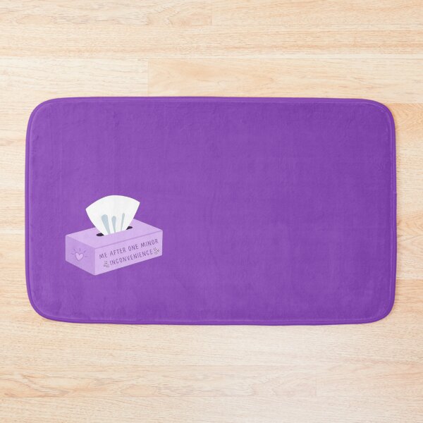 Item preview, Me after one minor incovenience purple tissue box  designed and sold by HuesMeows.