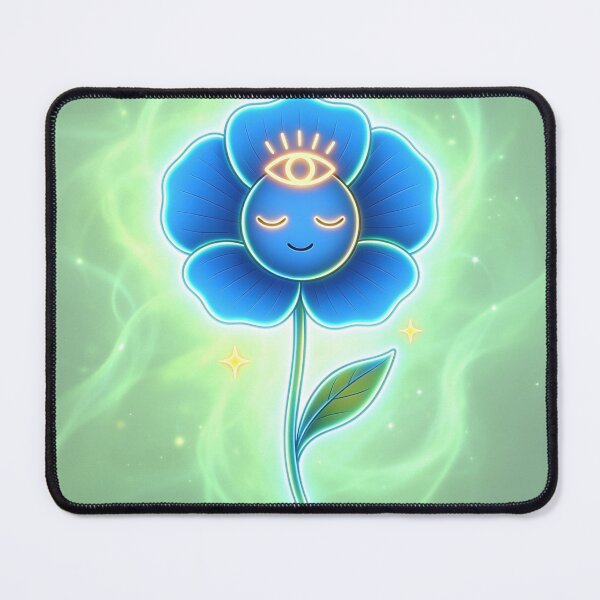 Item preview, Blue Poppy Third Eye – Spiritual Awakening – Glowing Chakra Flower Design designed and sold by Authentic Kaleidoscope.