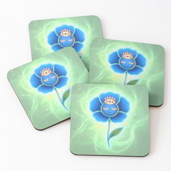 Item preview, Blue Poppy Third Eye – Spiritual Awakening – Glowing Chakra Flower Design designed and sold by Authentic Kaleidoscope.