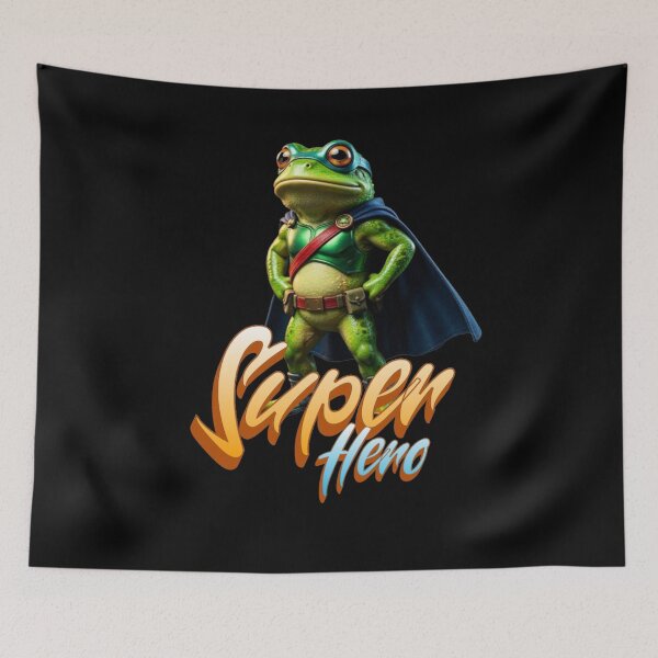 Item preview, Super Hero Frog designed and sold by TheEndDesign.