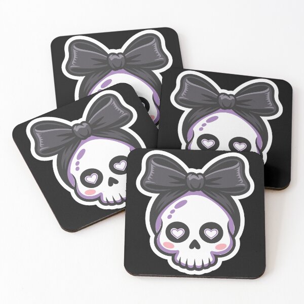 Item preview, Kawaii Spooky Skull designed and sold by ImStickerHappy.