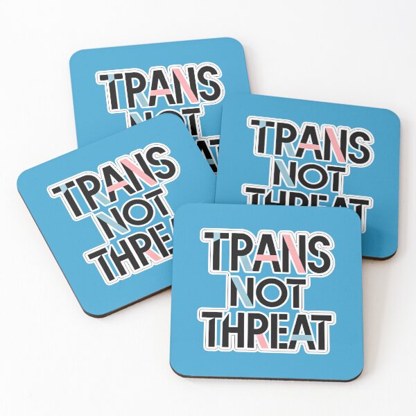 Item preview, Trans Not Threat V3 designed and sold by EvergreenPark - Tee Studio.