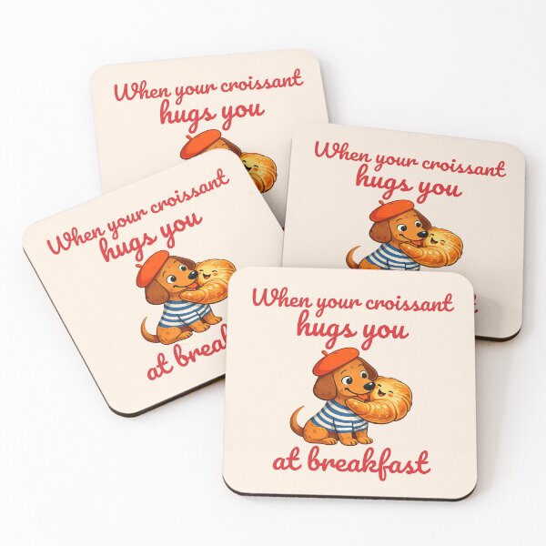 Item preview, When your croissant hugs you at breakfast. designed and sold by BritishDelights.