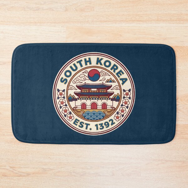 Item preview, South Korea Illustration Travel Art Badge designed and sold by KrisSidDesigns.