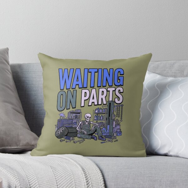 Item preview, funny mechanic waiting on car parts designed and sold by ArtDesignTp.