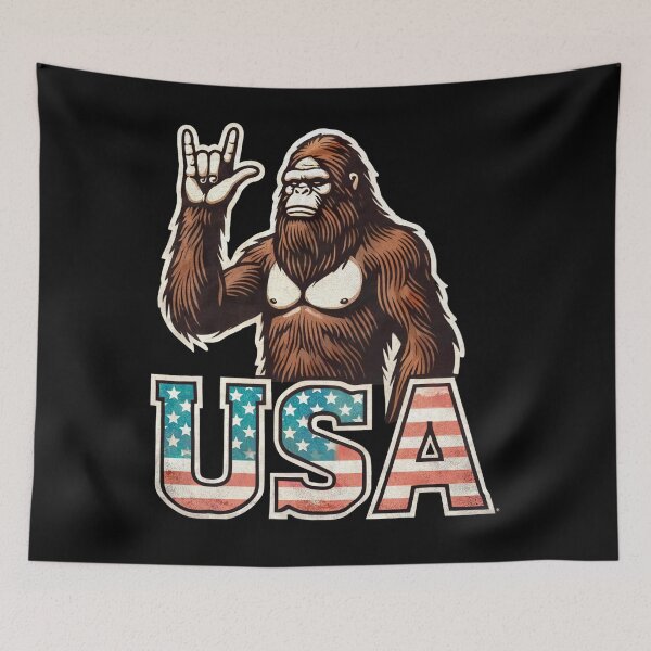 Item preview, Sasquatch USA Peace designed and sold by SiarheiYur.