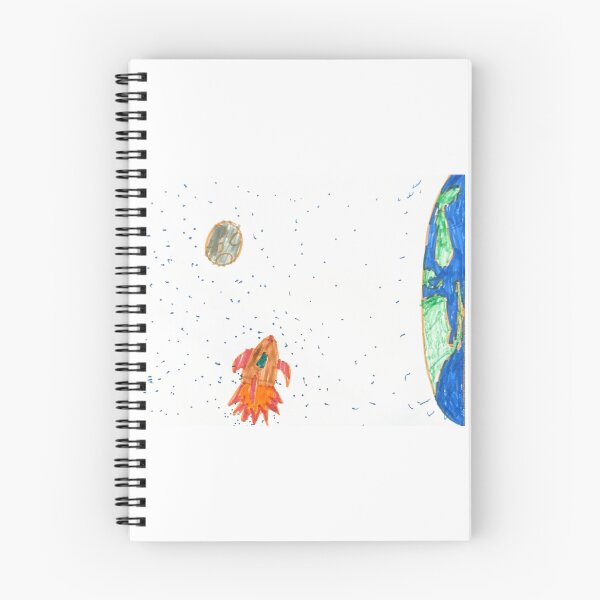 Item preview, Moonshot Adventures: Hand-Drawn Space Sticker - Color - World & Rocket Art designed and sold by vebruner.