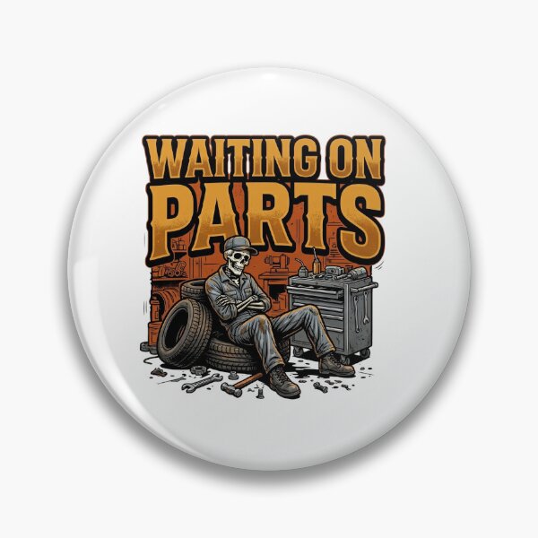 Item preview, skeleton mechanic shop life humor designed and sold by ArtDesignTp.