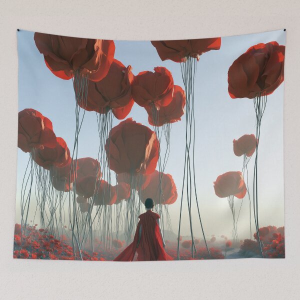 Item preview, Crimson Pilgrimage Through the Blooming Colossus designed and sold by oanaunciuleanu.