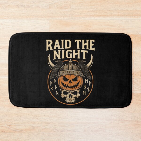 Item preview, Raid the Night Viking Pumpkin Skull Runic Helmet designed and sold by Mythborn Saga.
