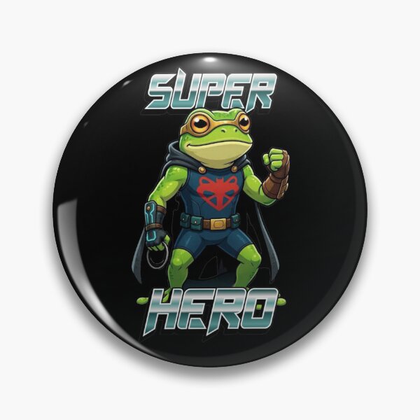 Item preview, Super Hero Frog designed and sold by TheEndDesign.