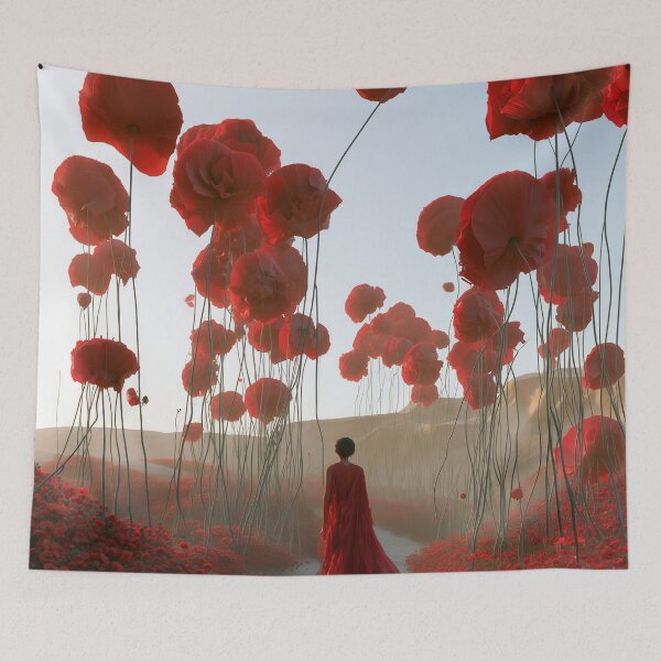 Item preview, Crimson Pilgrimage Through the Blooming Colossus designed and sold by oanaunciuleanu.
