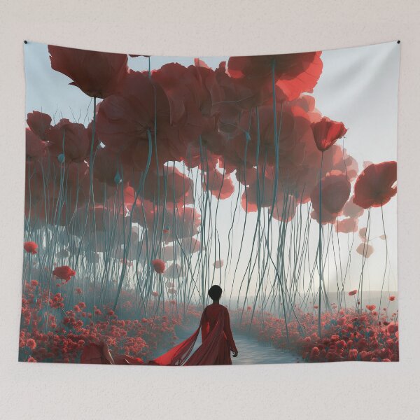 Item preview, Crimson Pilgrimage Through the Blooming Colossus designed and sold by oanaunciuleanu.