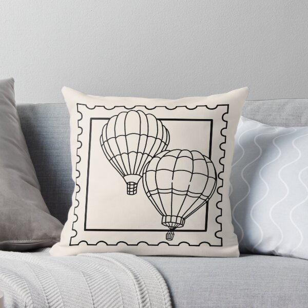 Item preview, Retro Aeronautic Postage Stamp - Antique Balloon Adventure Art designed and sold by AliAltinelArt.