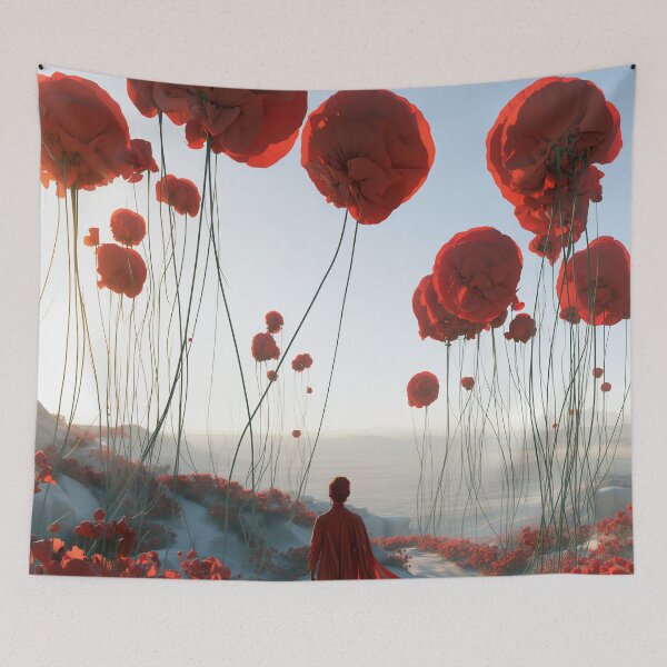 Item preview, Crimson Pilgrimage Through the Blooming Colossus designed and sold by oanaunciuleanu.