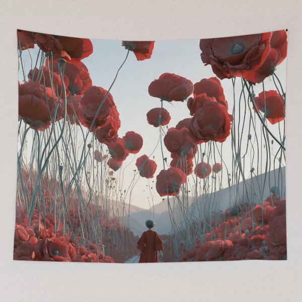 Item preview, Crimson Pilgrimage Through the Blooming Colossus designed and sold by oanaunciuleanu.