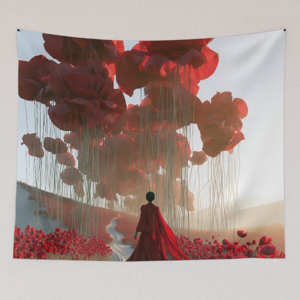 Item preview, Crimson Pilgrimage Through the Blooming Colossus designed and sold by oanaunciuleanu.
