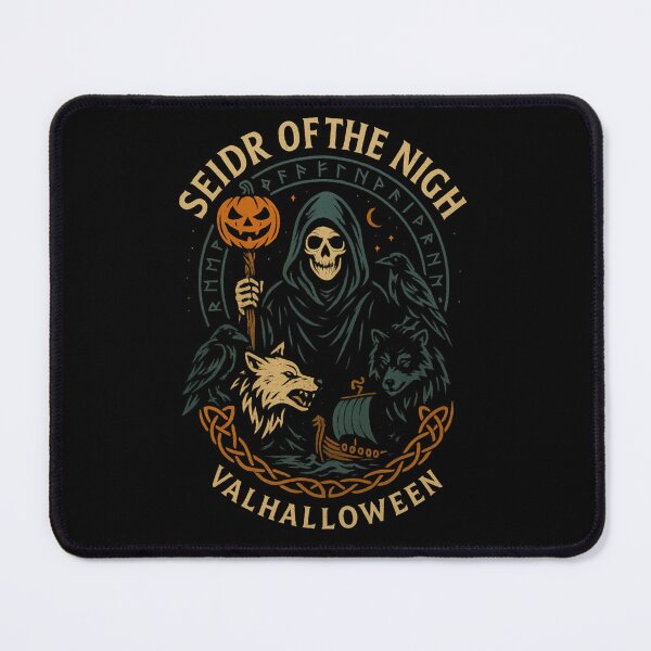 Item preview, Seidr of the Night Valhalloween Viking Shaman Skeleton designed and sold by Mythborn Saga.