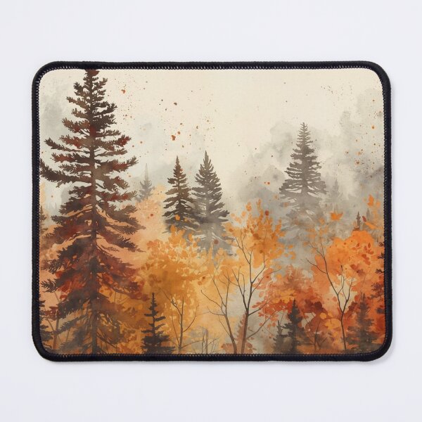 Item preview, Autumn Forest Watercolor Landscape designed and sold by PACS0011.