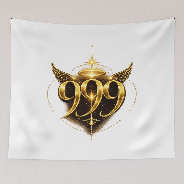 Item preview, Golden Angel Number 999 Celestial Design designed and sold by HiteshArt111.