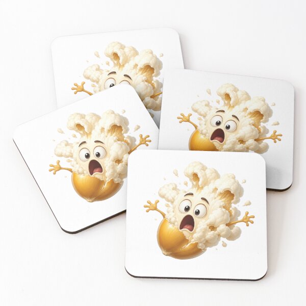 Item preview, Funny Surprised Popcorn Character Cartoon designed and sold by jgvisualarts.