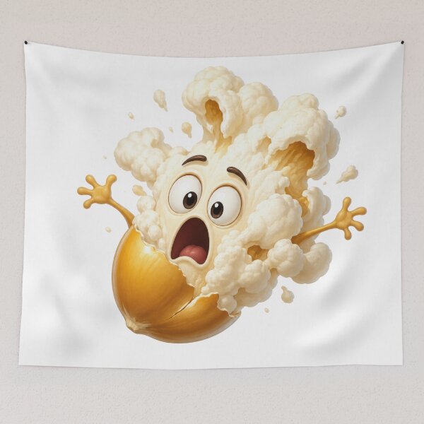 Item preview, Funny Surprised Popcorn Character Cartoon designed and sold by jgvisualarts.