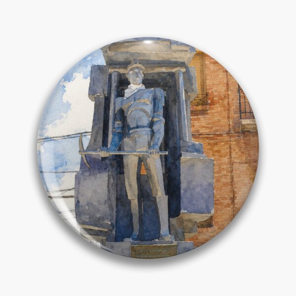 Item preview, The Miner of Utrillas – Urban Watercolor of Aragon designed and sold by Miradas del Mundo.