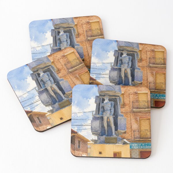 Item preview, The Miner of Utrillas – Urban Watercolor of Aragon designed and sold by Miradas del Mundo.