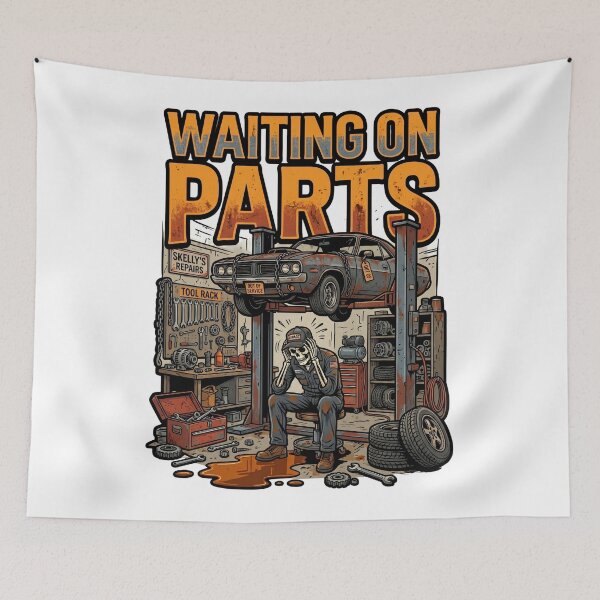 Item preview, funny mechanic bones garage life designed and sold by ArtDesignTp.