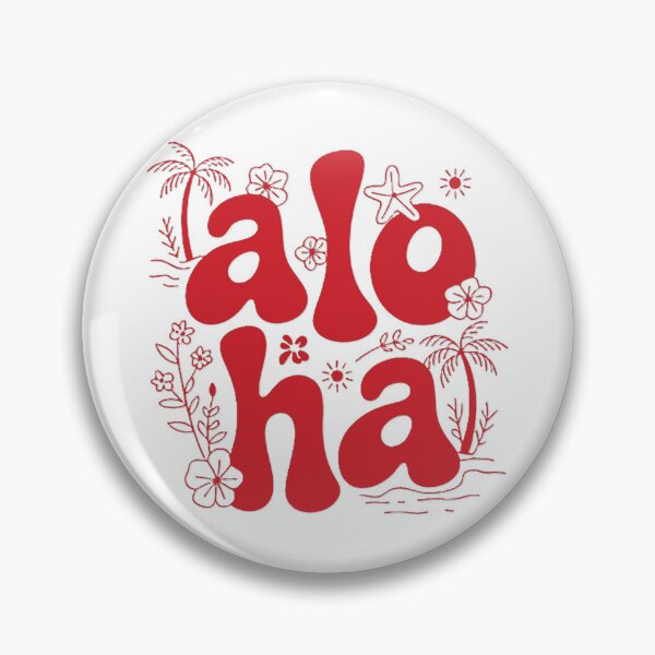 Item preview, Aloha Retro Floral Typography designed and sold by Tdesignsale.