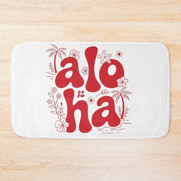 Item preview, Aloha Retro Floral Typography designed and sold by Tdesignsale.