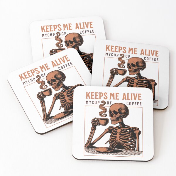 Item preview, Skeleton Design Coffee Lover Gift  designed and sold by MyCozyCorner24.