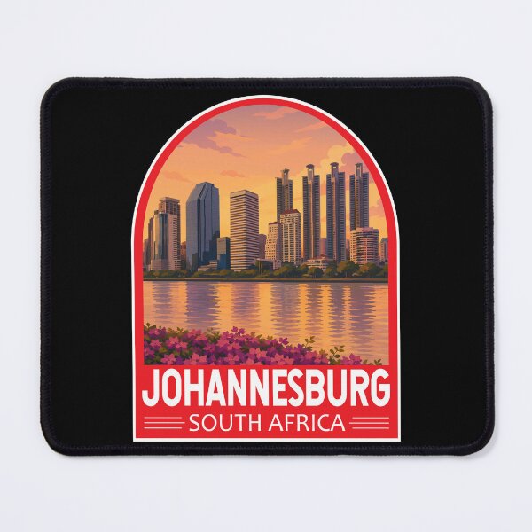 Item preview, Johannesburg South Africa Travel Art Emblem designed and sold by KrisSidDesigns.