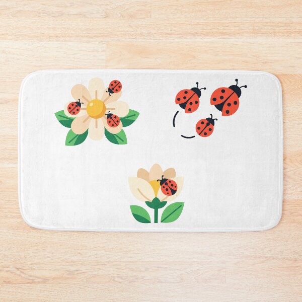 Item preview, Cute Ladybug Flowers Spring Nature Collection designed and sold by BetweenForms.