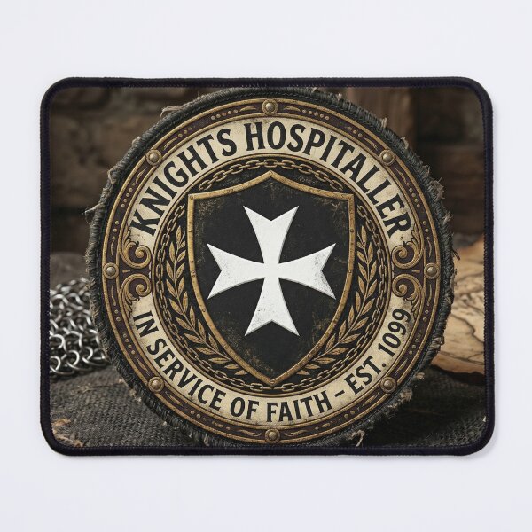 Item preview, Knights Hospitaller – Medieval White Cross Emblem Badge designed and sold by ElNiro.