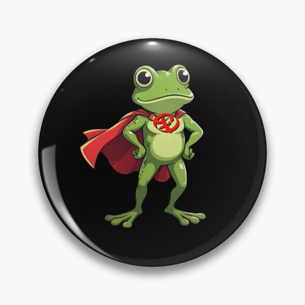 Item preview, Super Hero Frog designed and sold by TheEndDesign.