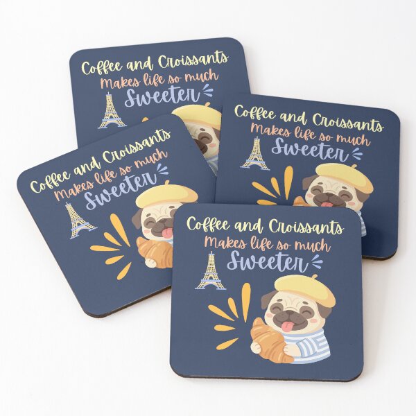 Item preview, Coffee and croissants make life so much sweeter. designed and sold by BritishDelights.