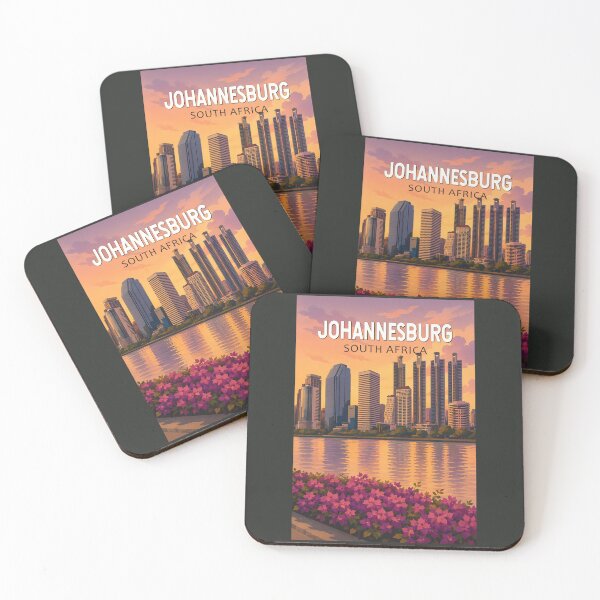 Item preview, Johannesburg South Africa Illustration Travel Art Vintage designed and sold by KrisSidDesigns.