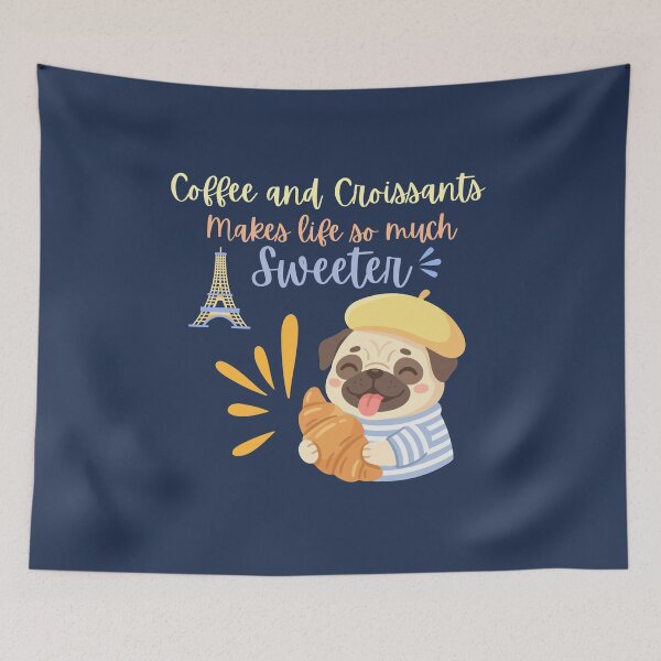 Item preview, Coffee and croissants make life so much sweeter. designed and sold by BritishDelights.