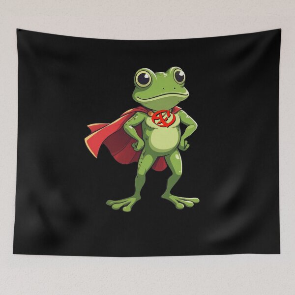 Item preview, Super Hero Frog designed and sold by TheEndDesign.