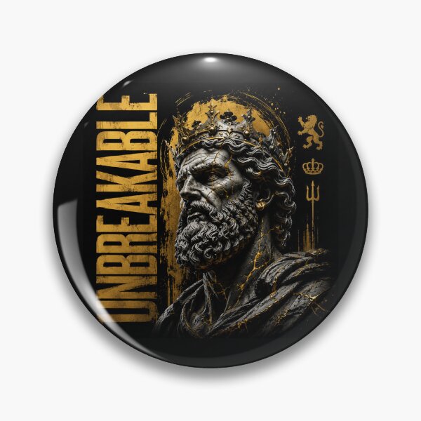 Item preview, Unbreakable King Statue Graphic Tee | Dark Royal Warrior Aesthetic | Luxury Gold Streetwear Art designed and sold by Emoji Emblems.