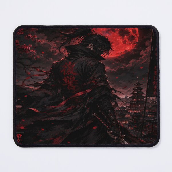 Item preview, Silent Revenge – Dark Samurai Anime Aesthetic Design designed and sold by UnknownFrame.