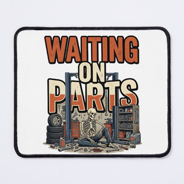 Item preview, mechanic skeleton garage repair art designed and sold by ArtDesignTp.