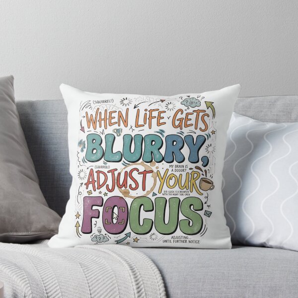 Item preview, When Life Gets Blurry Adjust Your Focus Shirt | ADHD Humor Retro Mental Health Quote Tee Classic T-Shirt designed and sold by omar ousalah.