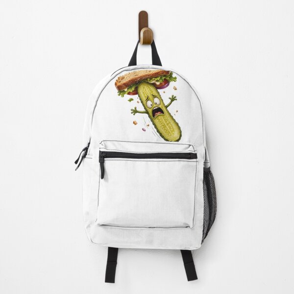 Item preview, Funny Pickle Flying Out of Sandwich Cartoon designed and sold by jgvisualarts.